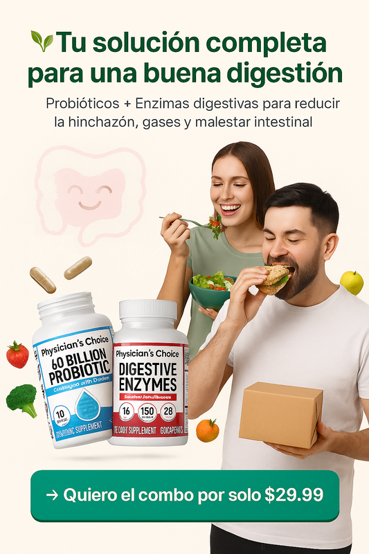 COMBO ENZIMAS DIGESTIVAS + PROBIOTICOS